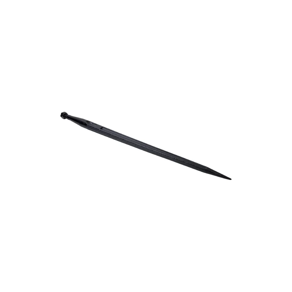Dinți încărcător, drepți, secțiune dublă T 36x810mm, vârf ascuțit cu piuliță M22x1.5mm, negru