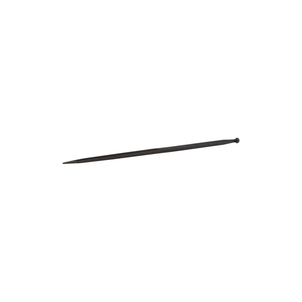 Dinte încărcător drept secțiune dublă T 42x1400mm vârf ascuțit cu piuliță M28x1,5 negru SHW