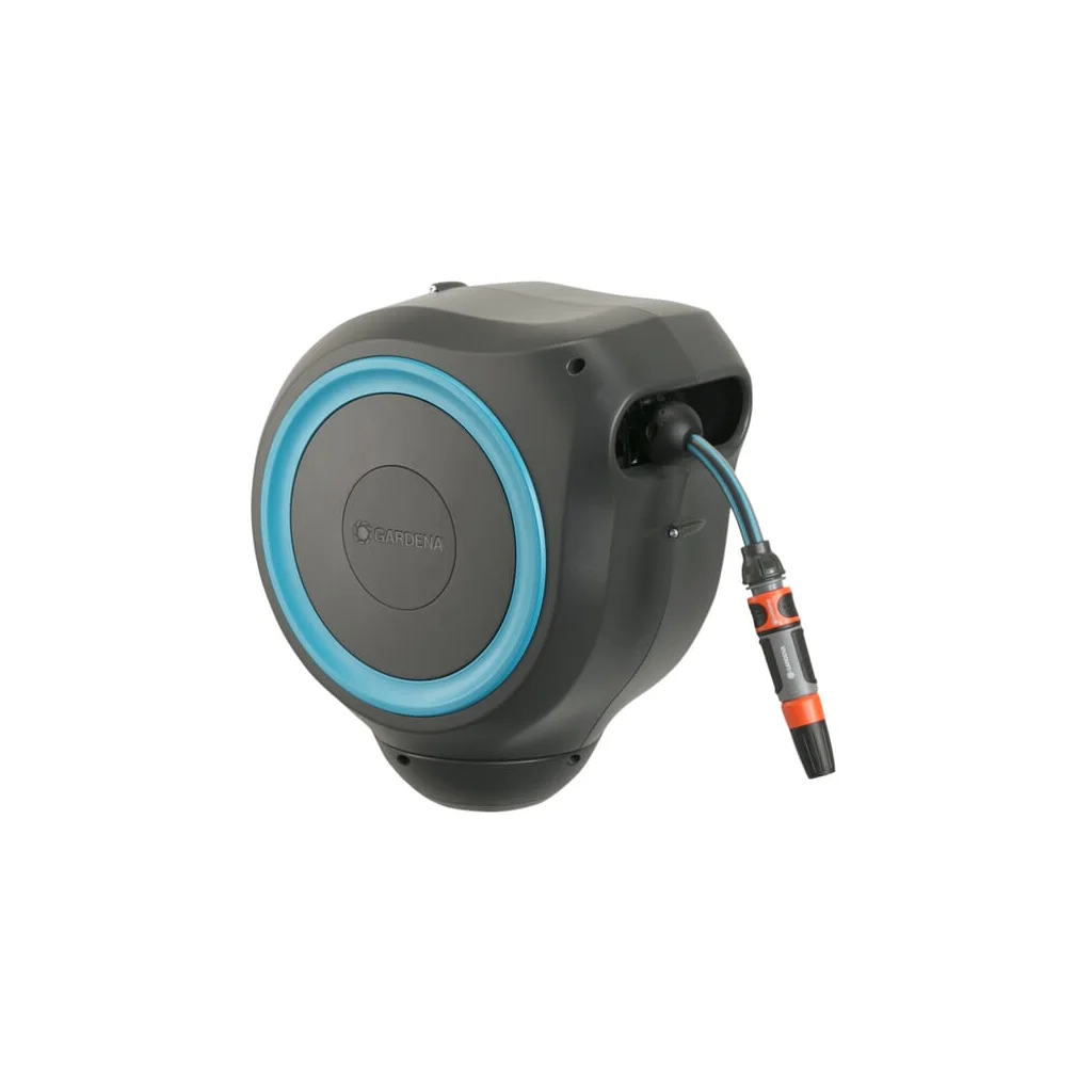 Cutie furtun RollUp S, montată pe perete, 15m 1/2" cu pulverizator