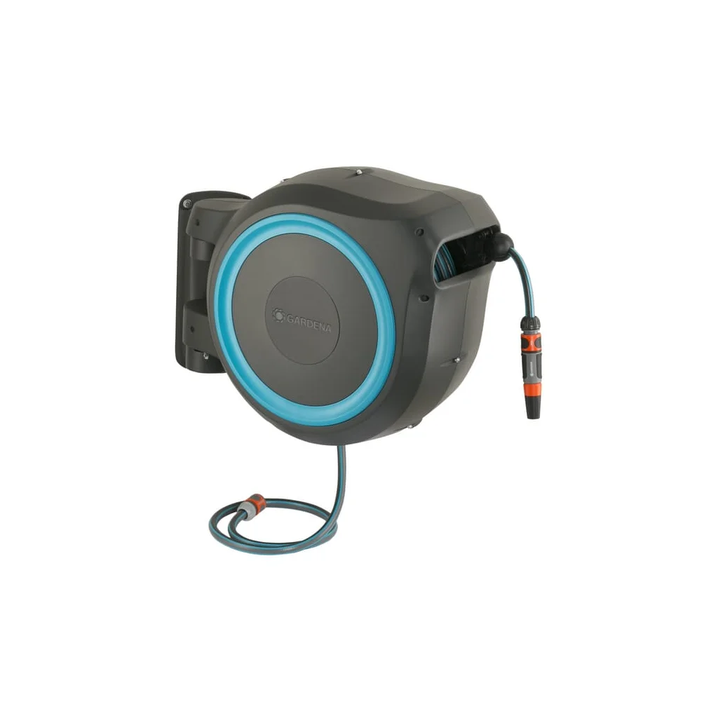 Cutie rolă furtun montare pe perete M/L, 25m 1/2" cu pulverizator