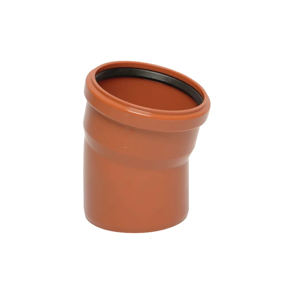 Cot PVC 125 mm x 15 °