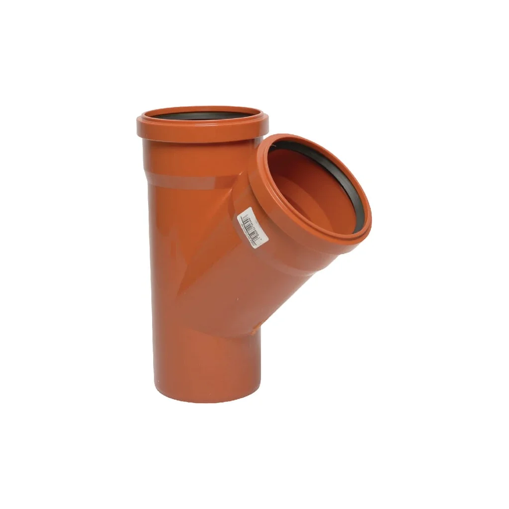 Piesă în Y din PVC 125/125mm x 45°