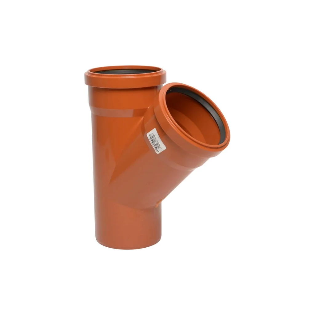 Piesă în Y din PVC 160/160mm x 45°
