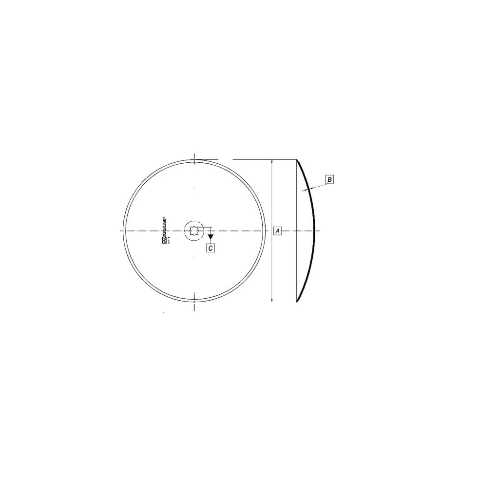 Taler disc neted 508x4/30mm Kverneland