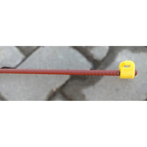Stalp gard electric otel striat 110 cm, izolator la varf