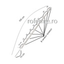 Stalpi gard electric 105 cm vaci, oi, capre – fotografia 1