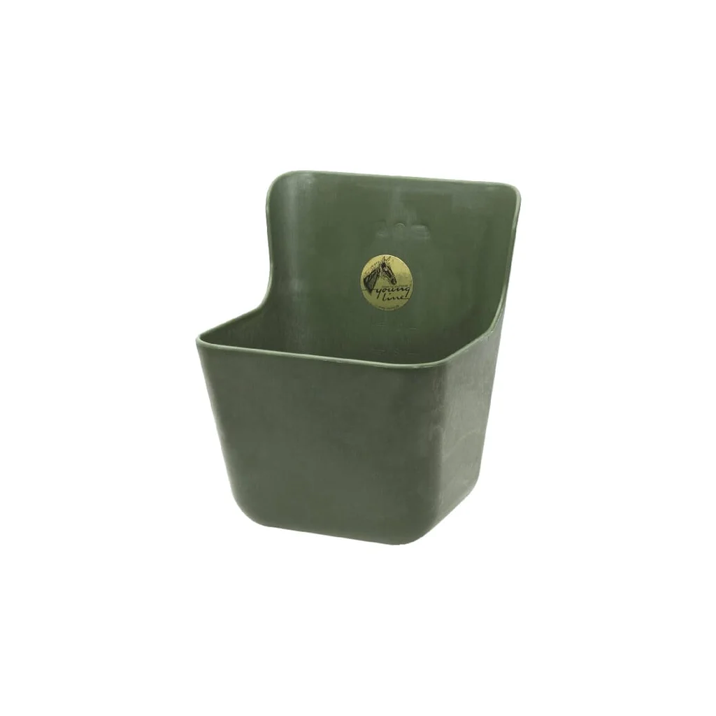 Recipient pentru hrănire cai, verde, 11,5 l