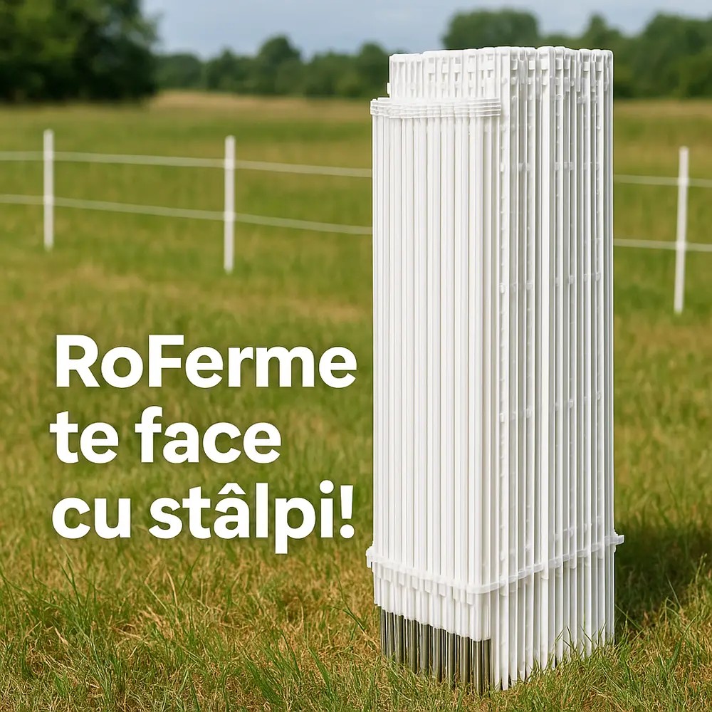 50 x Stalpi premium pentru gard electric, 105 cm