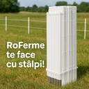 50 x Stalpi premium pentru gard electric, 105 cm – fotografia 1