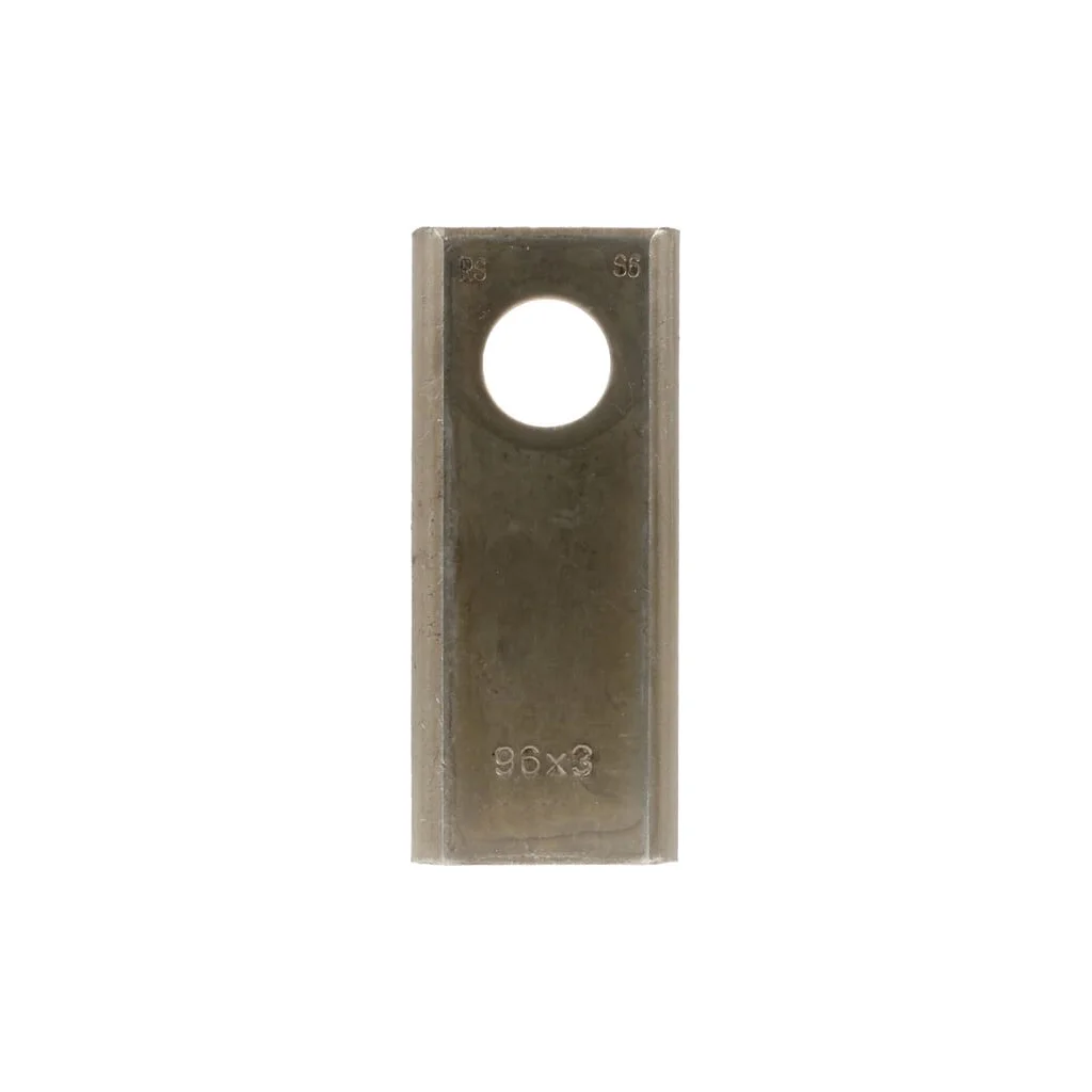 Lamă cositoare stânga/dreapta 96x40x3mm orificiu 19mm pachet 25 buc. potrivită pentru Taarup