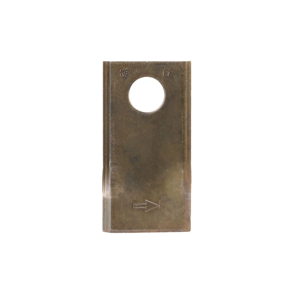 Lamă cositoare stânga 93x47x3mm orificiu 19mm pachet 25 buc. potrivită pentru Taarup/PZ/Vicon