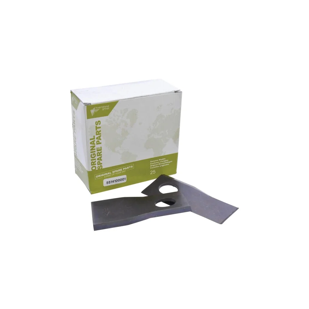Lamă cositoare stânga 105x48x4mm cu alezaj oval 23.0x20.5mm potrivită pentru Taarup pachet de 25