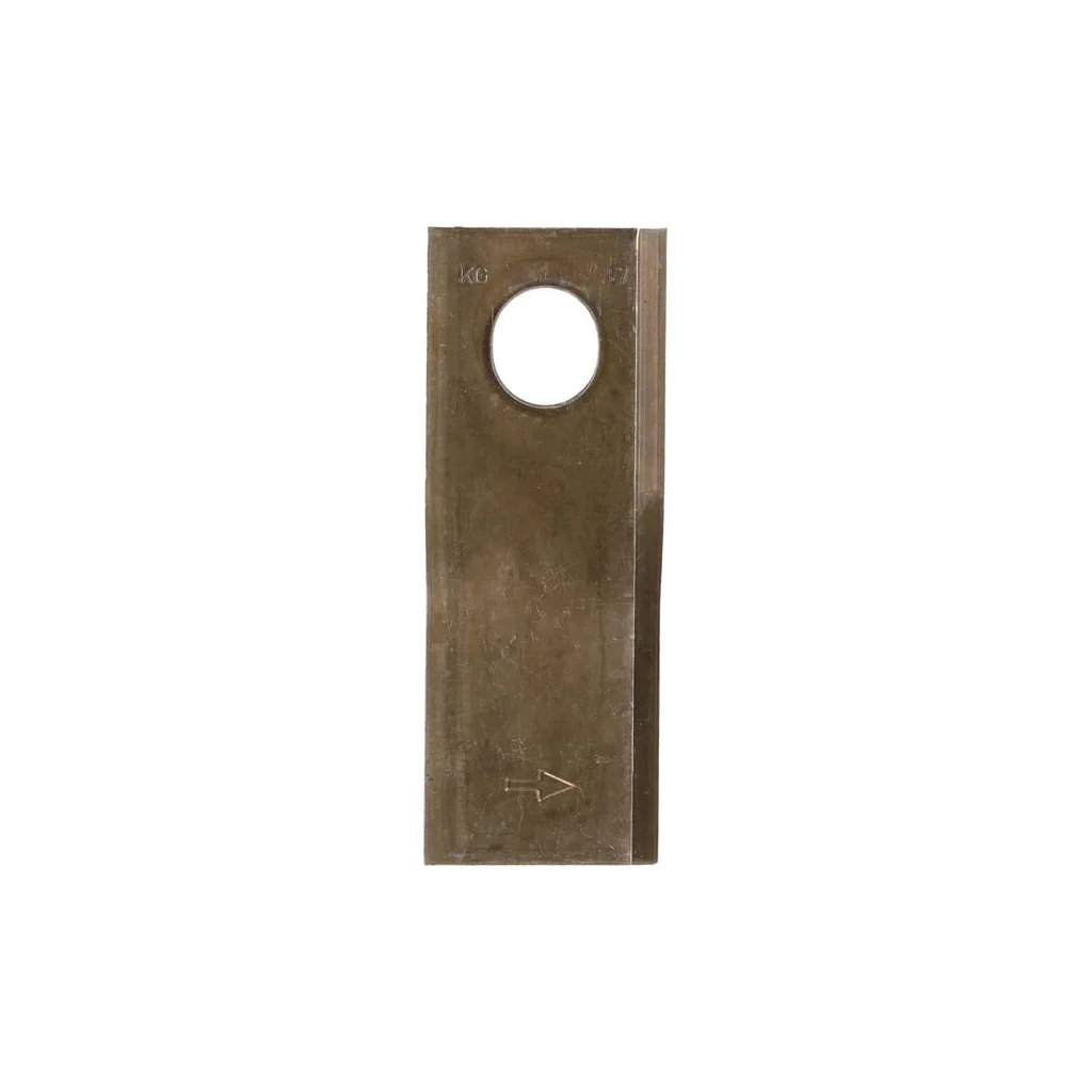 Lamă cositoare stânga 126x47x4mm orificiu 23x20,5mm oval pachet 25 buc. potrivită pentru Taarup