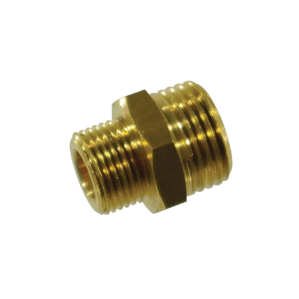 Niplu 3/8"-1/2" tată/tată