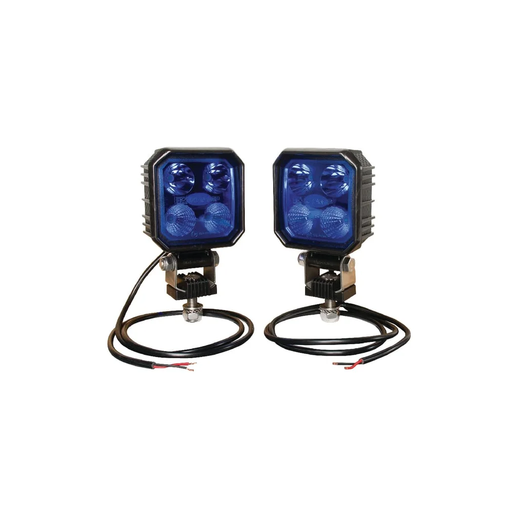 Set lămpi de lucru LED, 2x9W, albastru