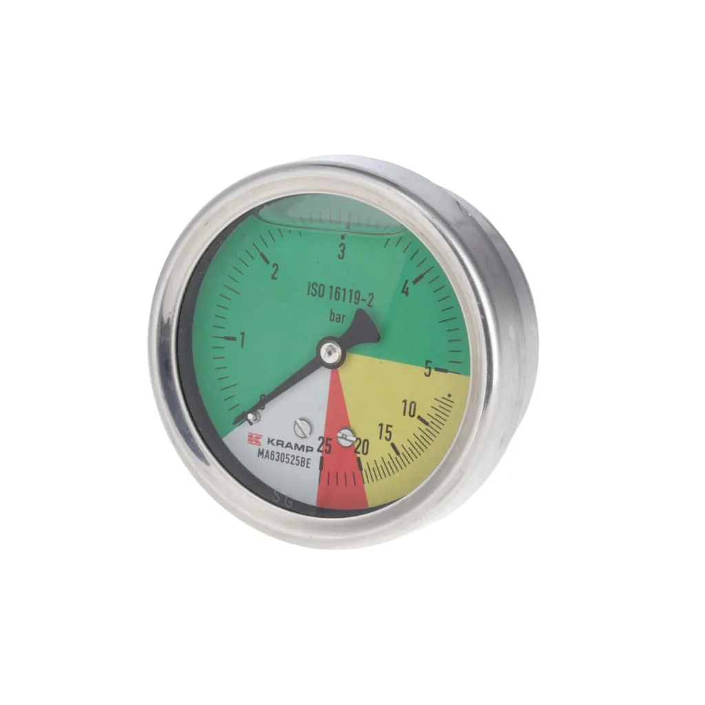 Manometru diametru 63mm 0-5-20-25 1/4" BSP conexiune spate
