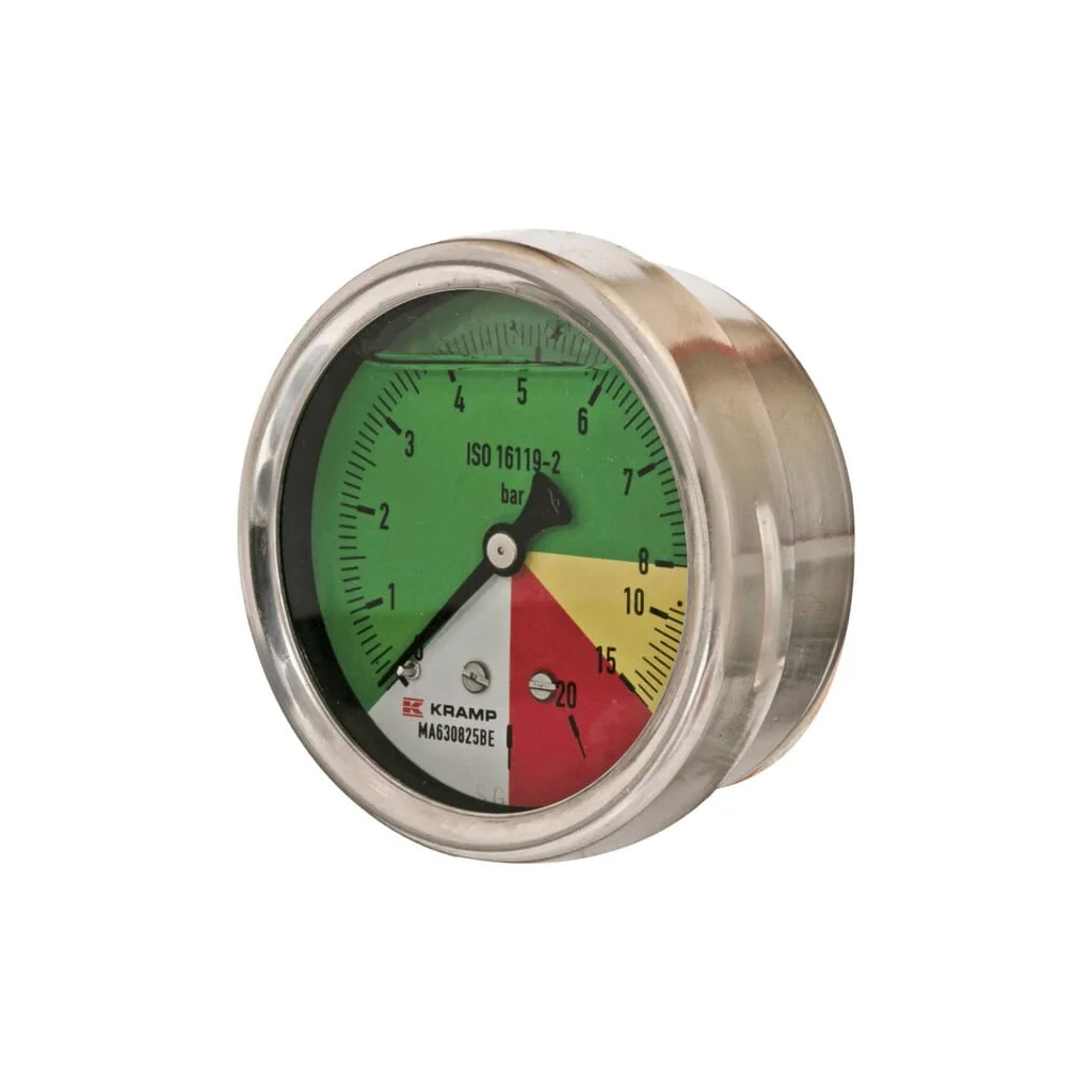 Manometru diametru 63mm 0-8-15-25 1/4" BSP conexiune spate