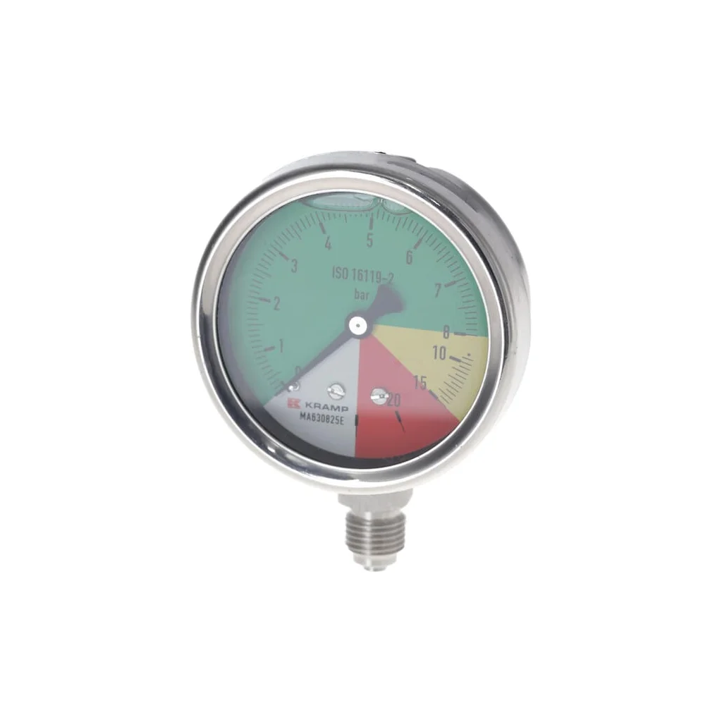 Manometru diametru 63mm 0-8-15-25 1/4" BSP conexiune inferioară