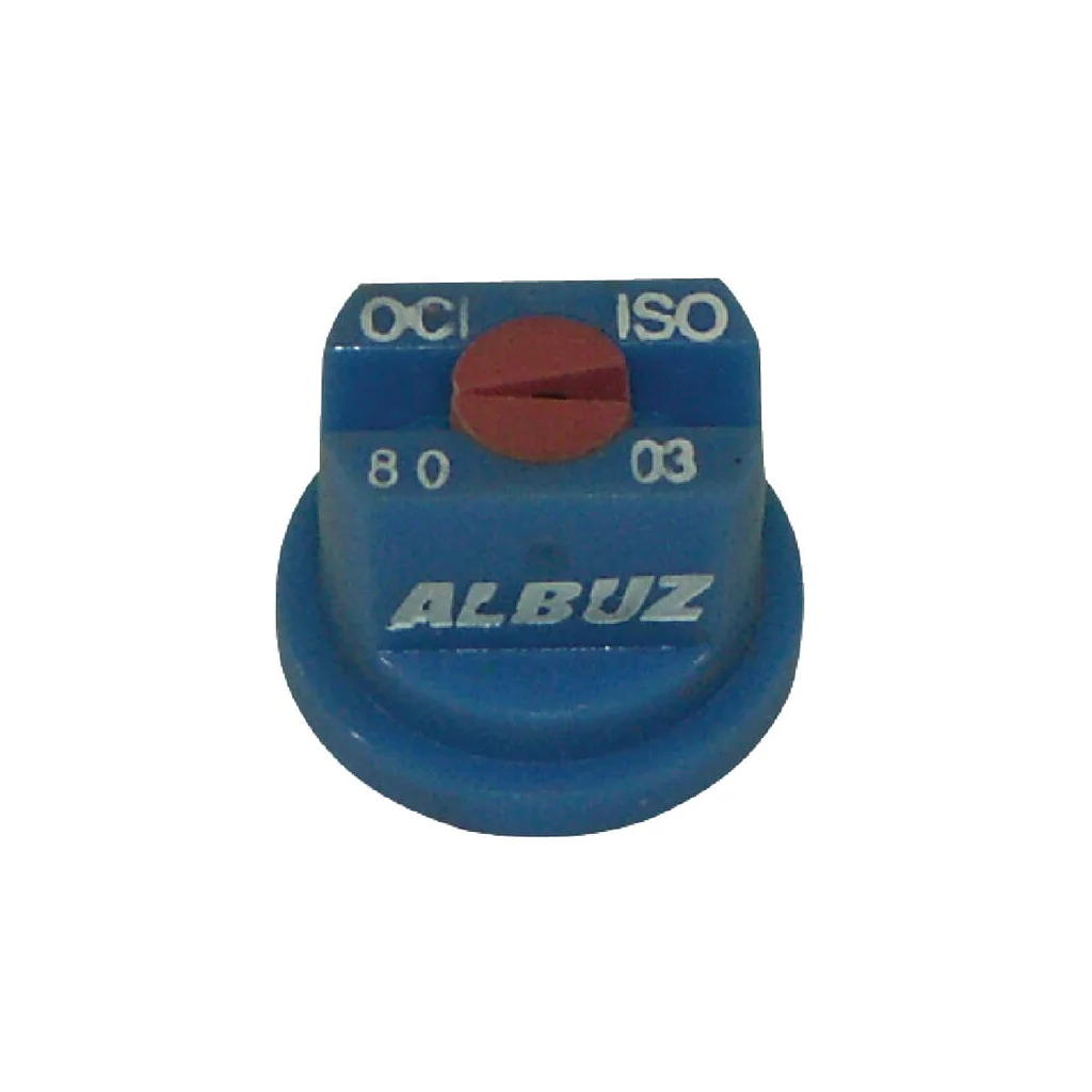 Duza evantai descentrată OC 80° 03 albastră plastic Albuz