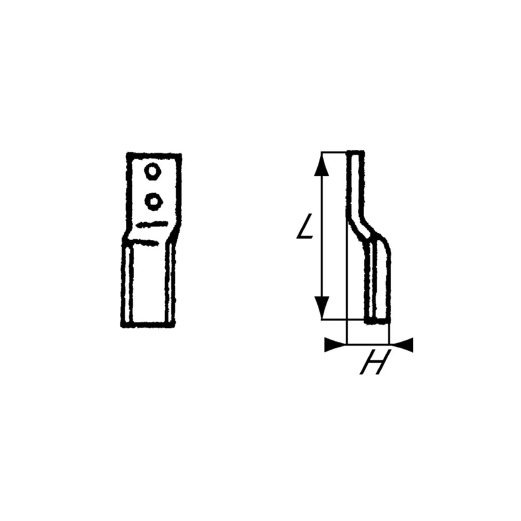 Cuțit freză rotație stânga 50mm grosime 12mm potrivit pentru Howard