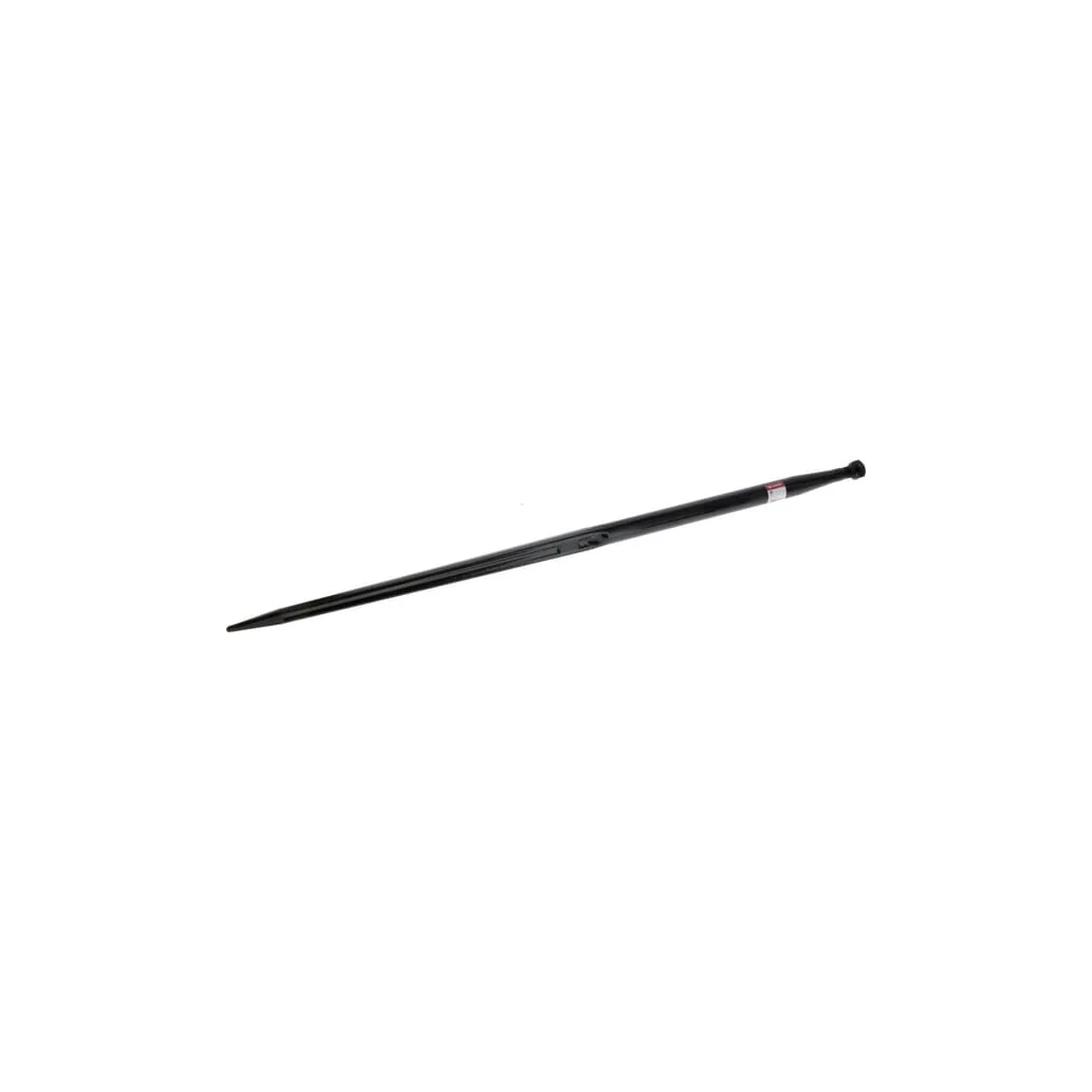 Dințe încărcător, drept, secțiune dublu T 36x1100mm, vârf ascuțit cu piuliță M22x1.5mm, negru