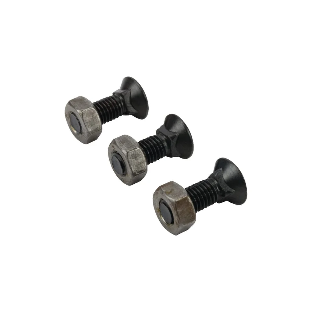 Set șuruburi plug cu gât pătrat și piuliță M10x30mm VK 3 buc.