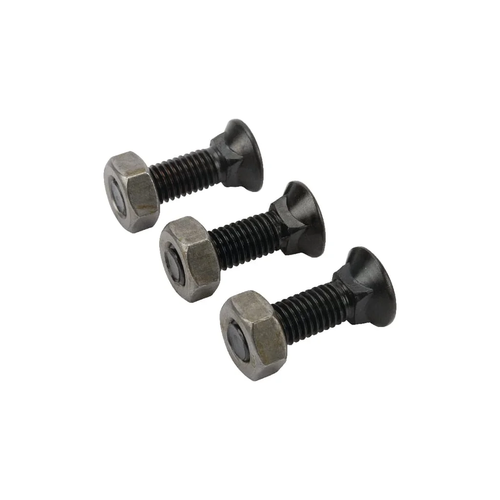 Set șuruburi plug cu gât pătrat și piuliță M10x35mm VK 3 buc.