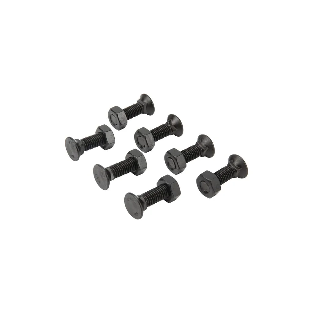 Set șuruburi plug cu gât pătrat și piuliță M10x35mm VK 7 buc.