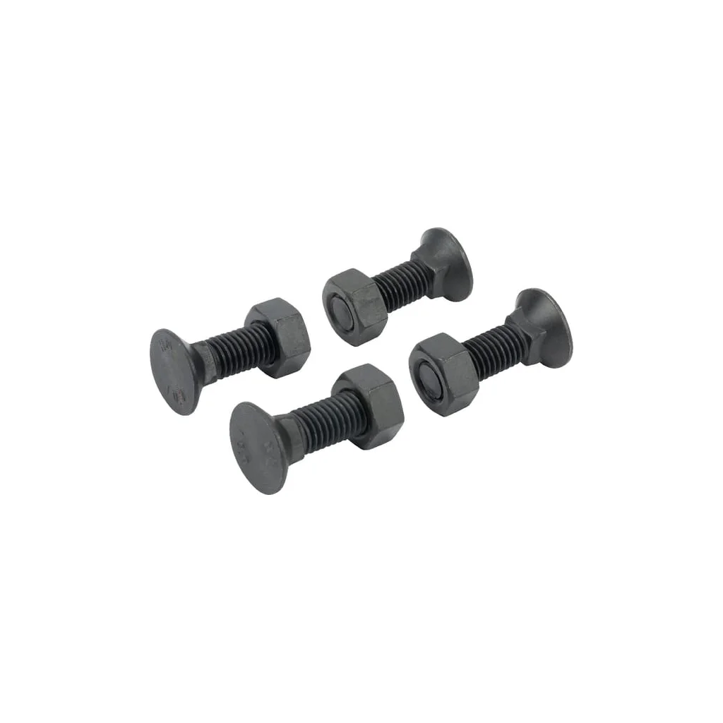 Set șuruburi plug cu gât pătrat și piuliță M12x40mm VK 4 buc.
