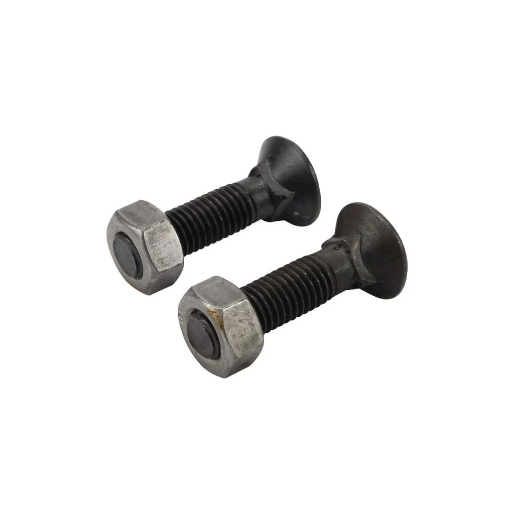 Set șuruburi plug cu gât pătrat și piuliță M12x50mm VK 2 buc.