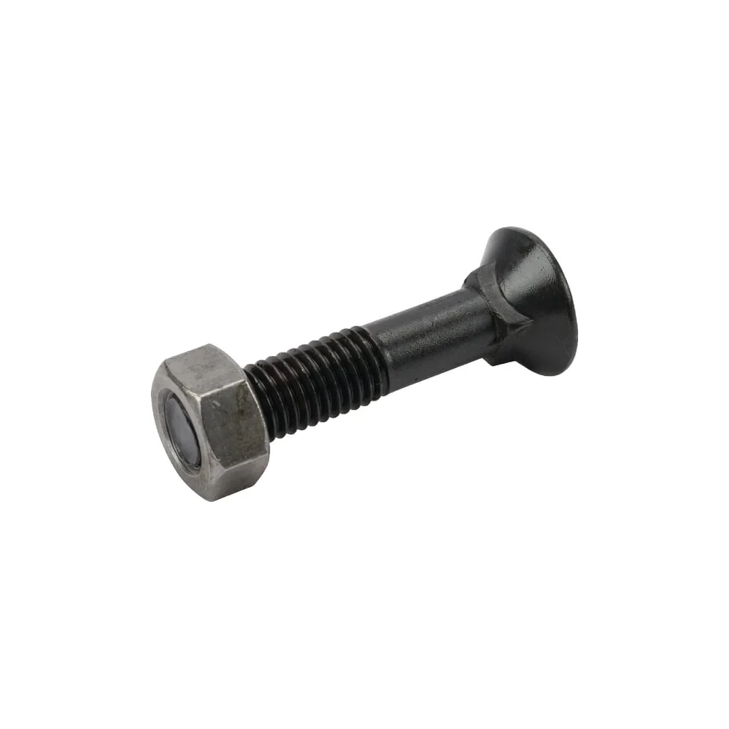 Șurub plug cu gât pătrat și piuliță M12x60mm VK