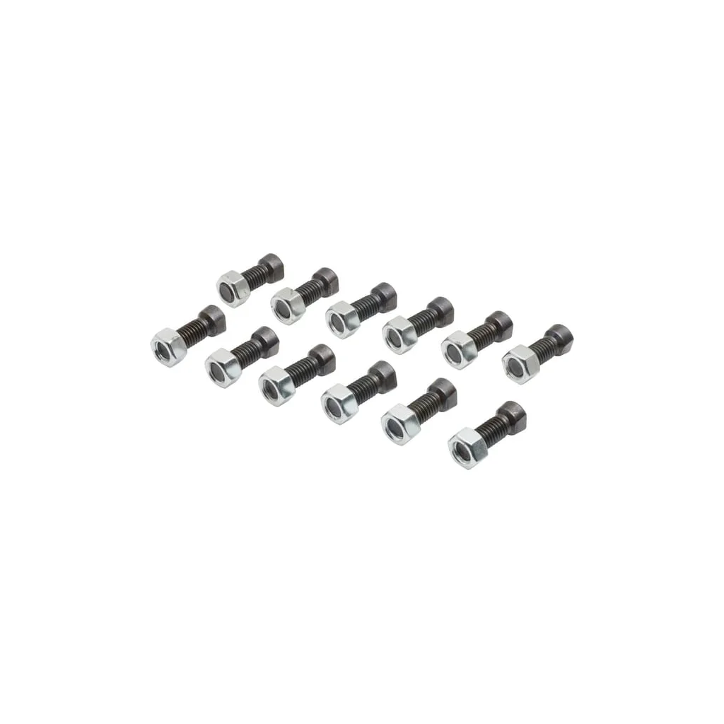 Set șuruburi plug cap conic cu piuliță 1/2"x40mm C2F 12 buc.