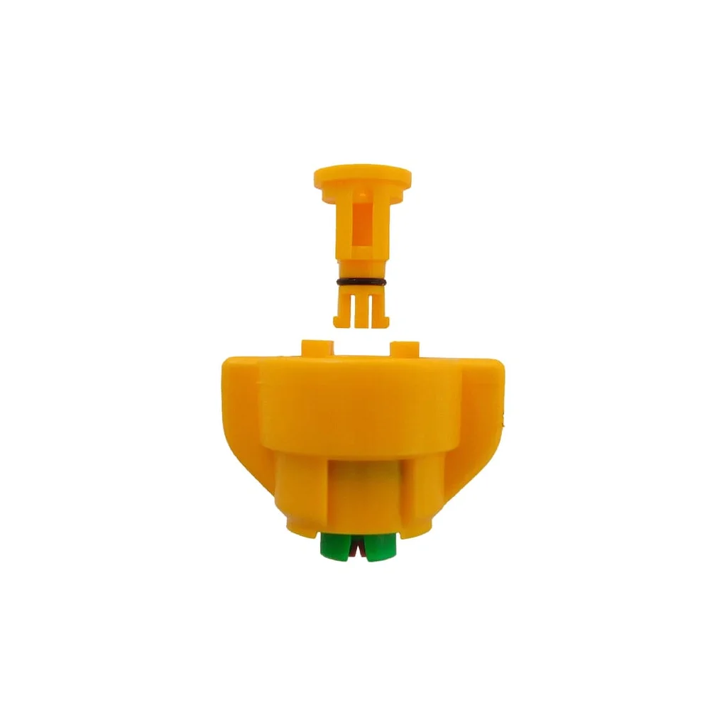 Duză injecție aer TD 60° 02, galbenă/verde, din material ceramic, Agrotop