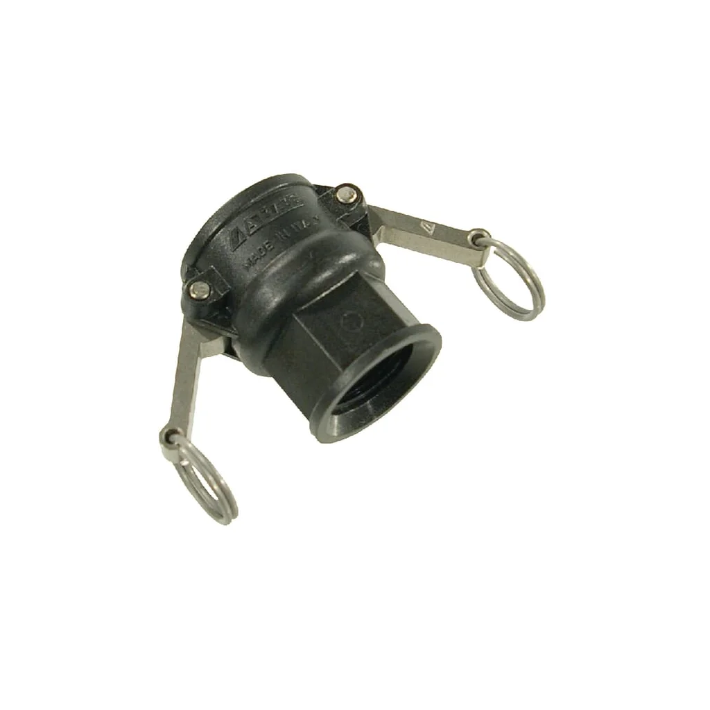 Cuplă Camlock tip D 3/4", filet mamă 1/2", polipropilenă