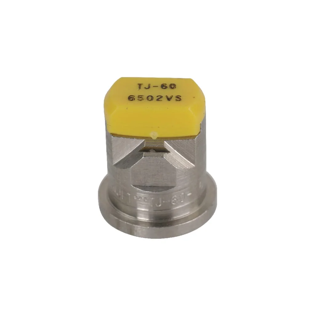 Duză ventilator dublu plat TJ 65° 02 TeeJet, galbenă, din oțel inoxidabil