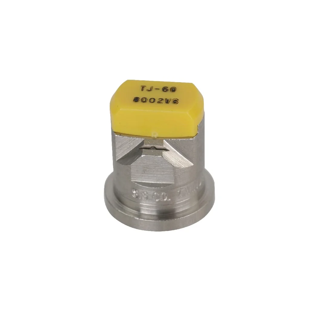 Duză ventilator dublu plat TJ 80° 02 TeeJet, galbenă, din oțel inoxidabil
