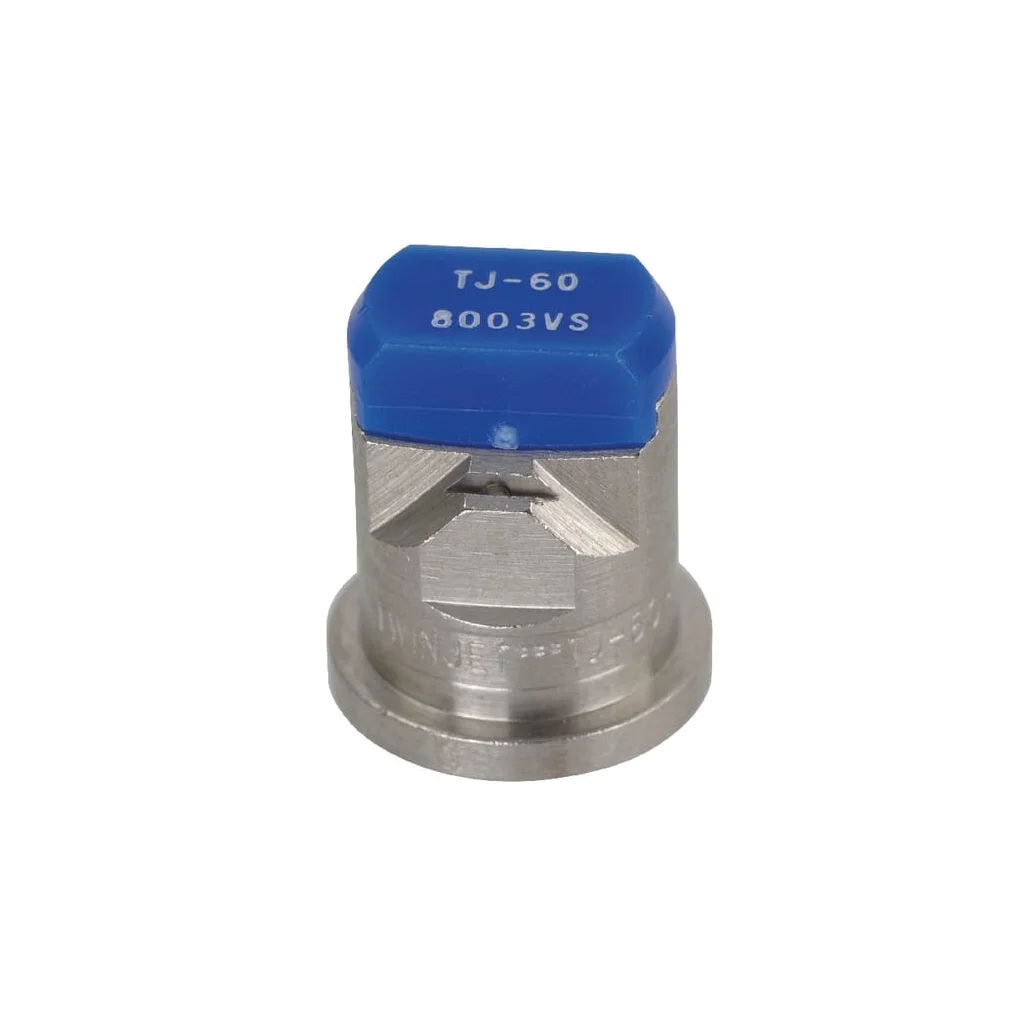 Duză ventilator dublu plat TJ 80° 03 TeeJet, albastră, din oțel inoxidabil
