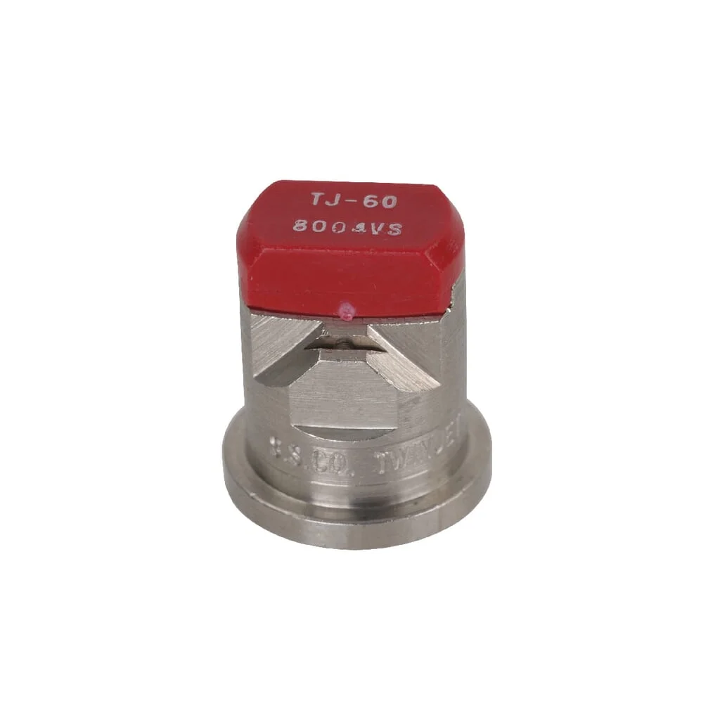 Duză ventilator dublu plat TJ 80° 04 TeeJet, roșie, din oțel inoxidabil
