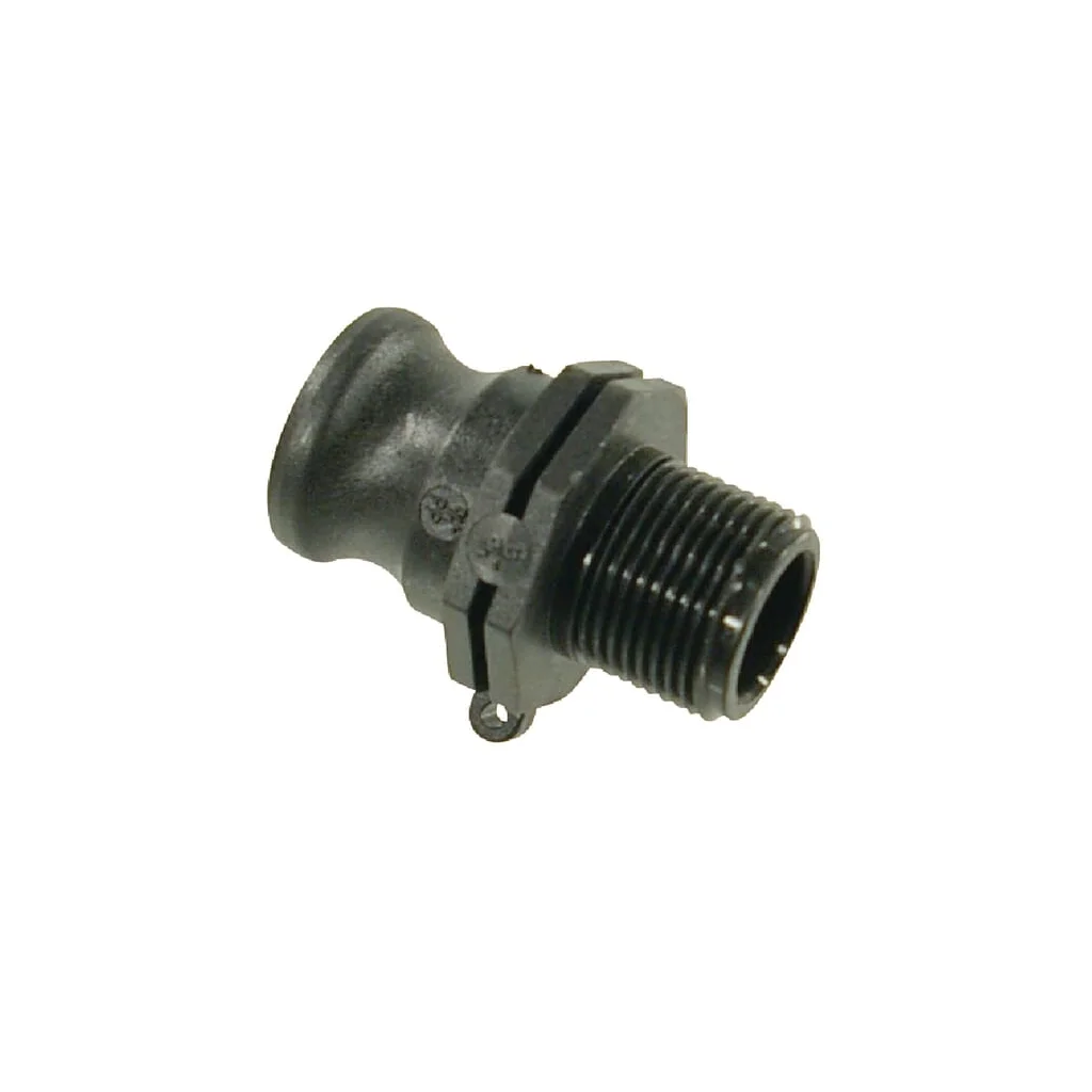 Cuplă Camlock tip F 3/4", filet tată 1/2", polipropilenă