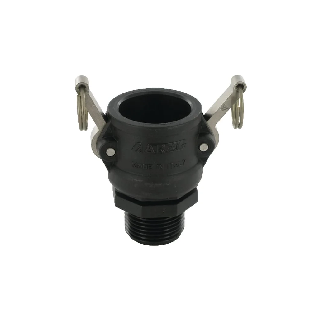 Cuplă Camlock tip B 1", filet tată, polipropilenă