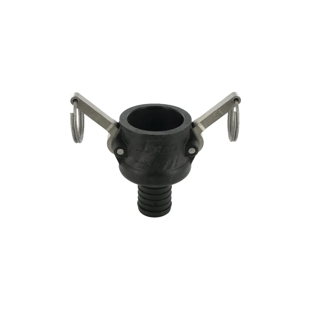 Cuplă Camlock tip C 1 1/4", conexiune furtun 30mm, polipropilenă