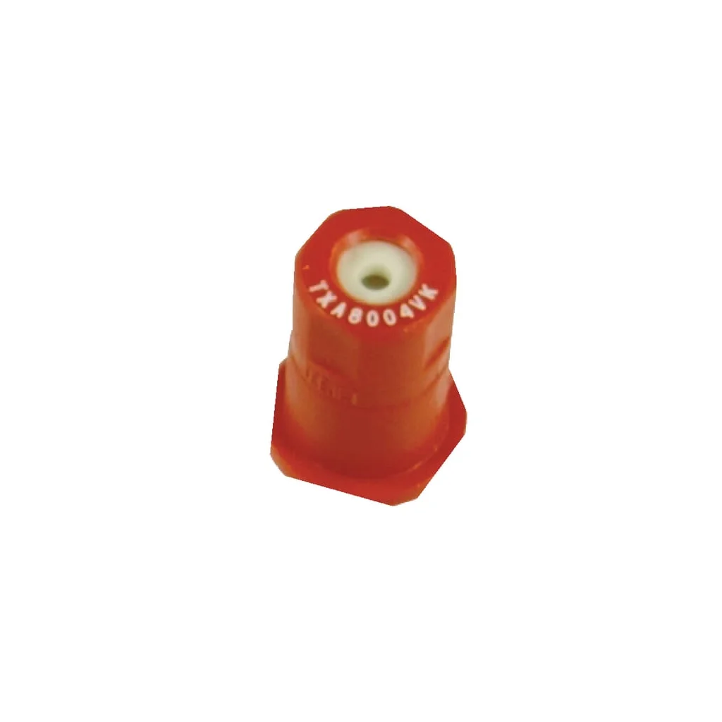 Duză conică goală TXA 80° 04 roșie din material ceramic TeeJet