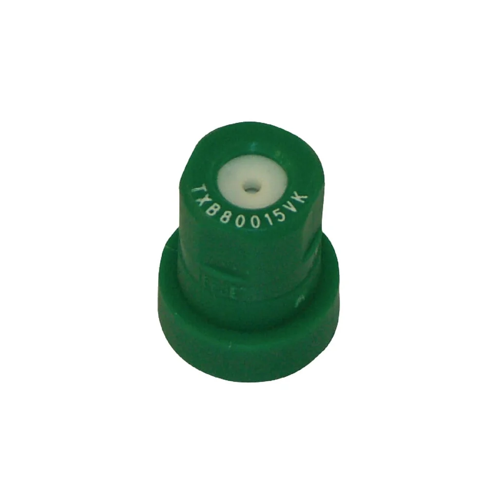 Duză conică goală TXB 80° 015 verde din material ceramic TeeJet