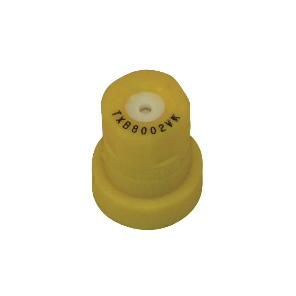Duză conică goală TXB 80° 02 galbenă din material ceramic TeeJet
