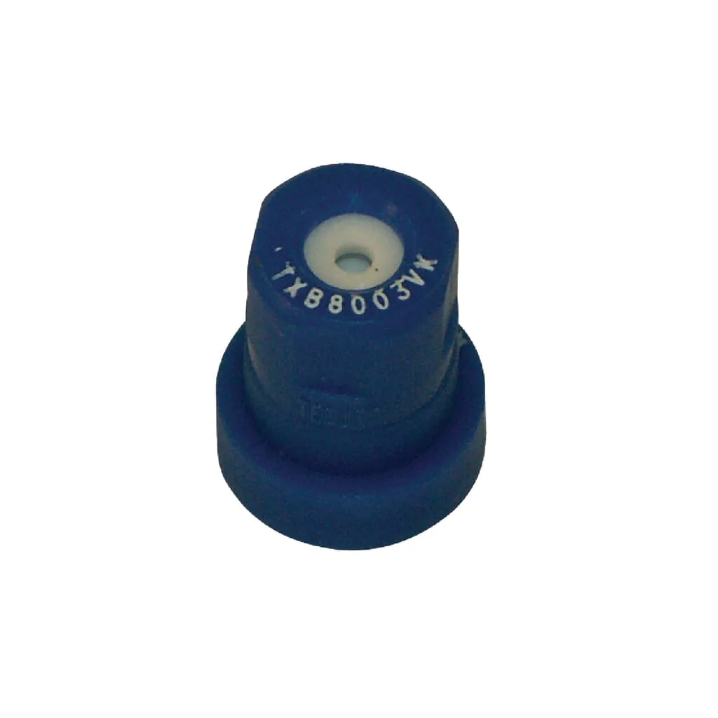 Duză conică goală TXB 80° 03 albastră din material ceramic TeeJet
