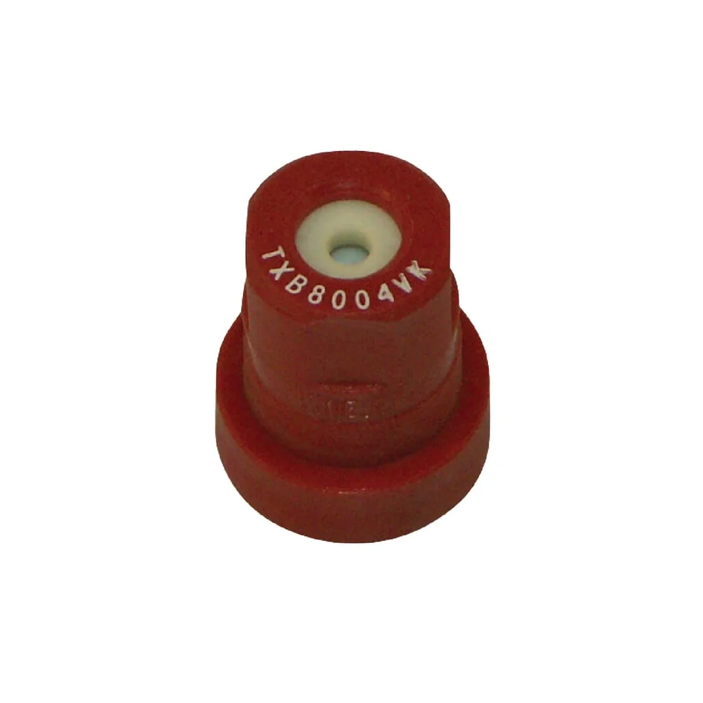 Duză conică goală TXB 80° 04 roșie din material ceramic TeeJet