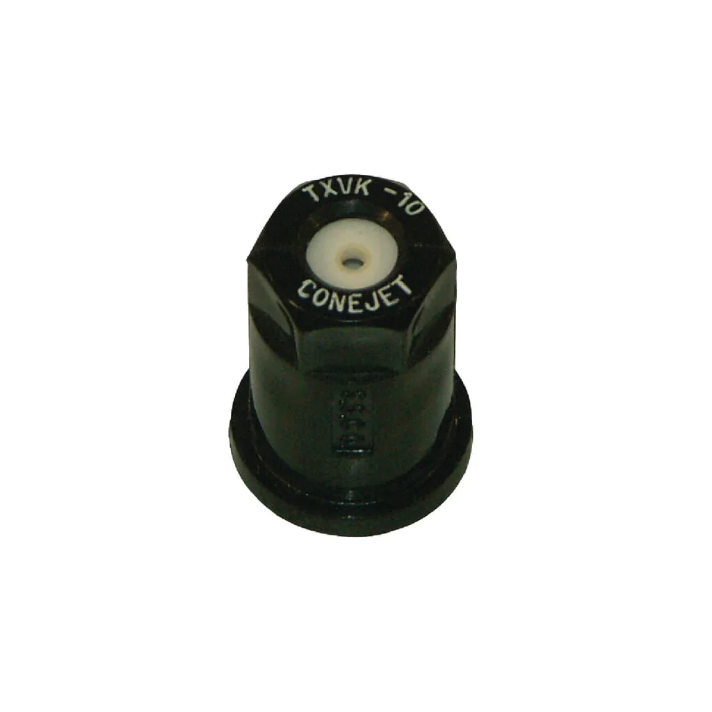 Duză conică goală TXVK 80° 10 neagră din material ceramic TeeJet