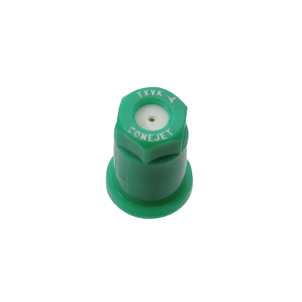 Duză conică goală TXVK 80° 015 verde din material ceramic TeeJet