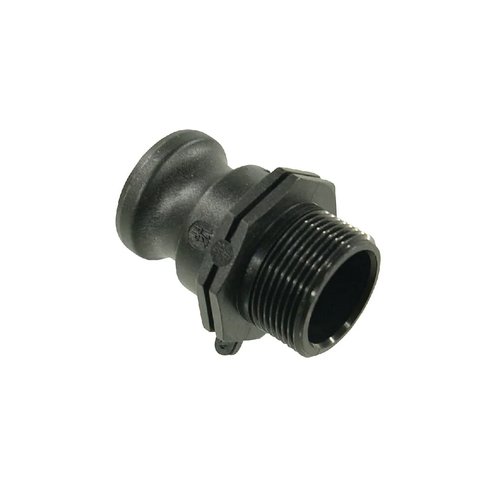 Cuplă Camlock tip F 1 1/4", filet tată, polipropilenă