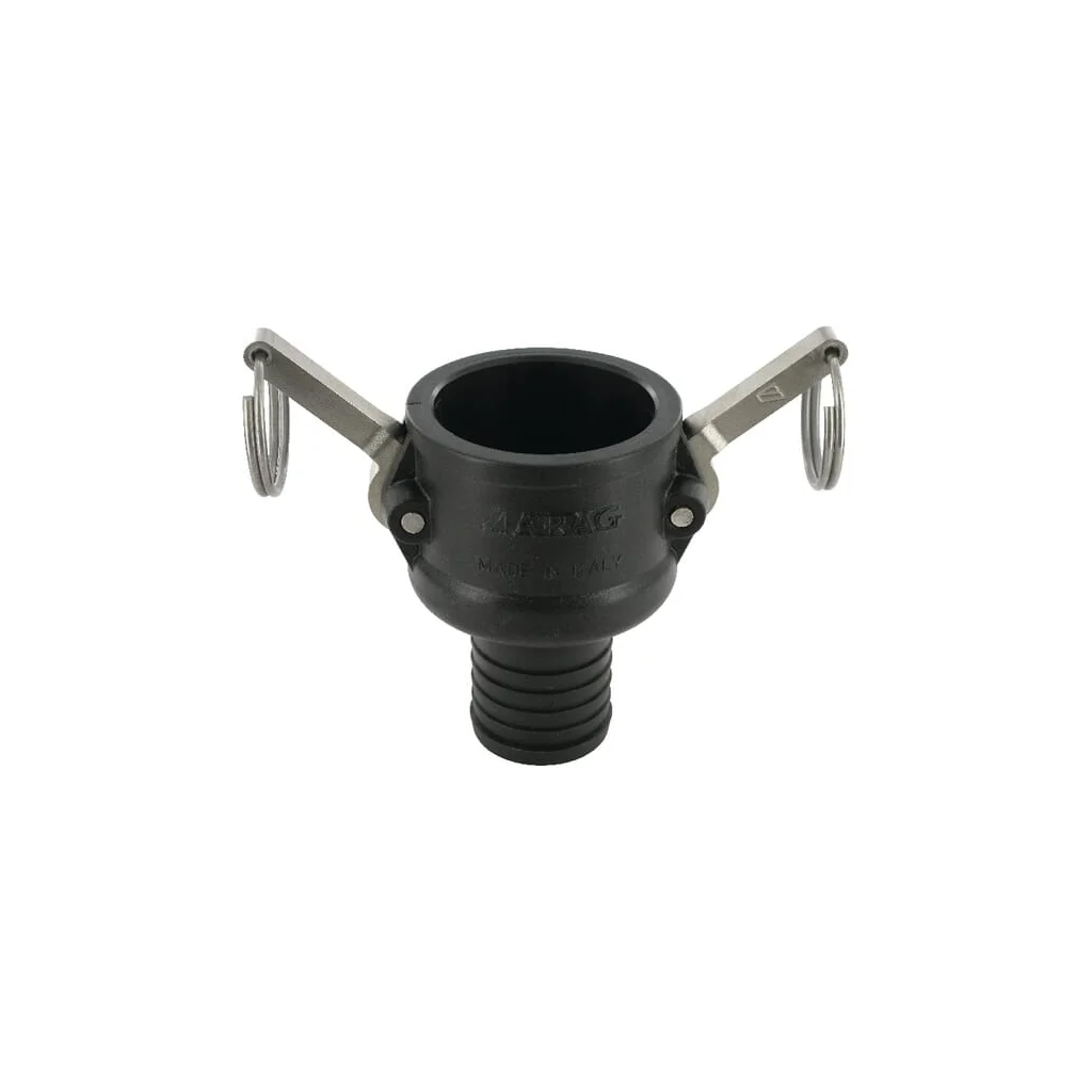 Cuplă Camlock tip C 1 1/2", conexiune furtun, polipropilenă